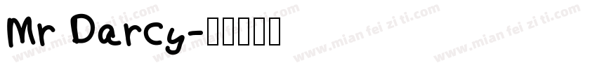Mr Darcy字体转换